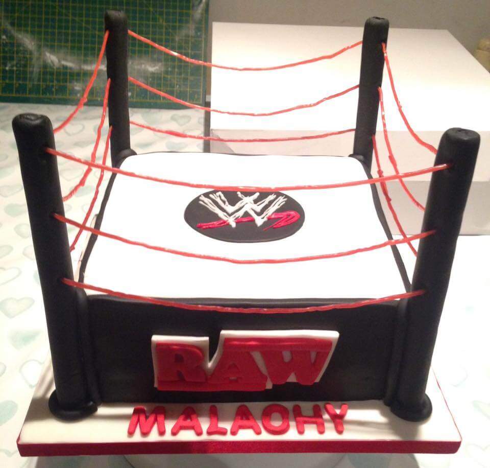 Wrestling ring cake